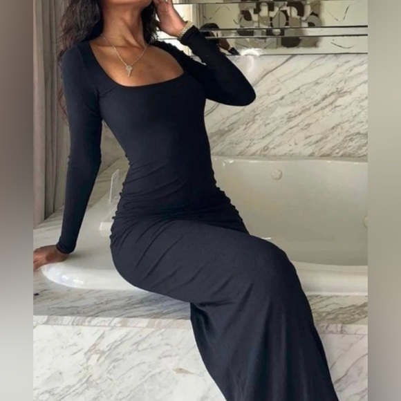 Skims Soft Lounge Long Sleeve Maxi Dress - Picture 3 of 10